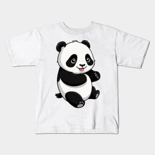 Kawaii Cute Panda Kids T-Shirt